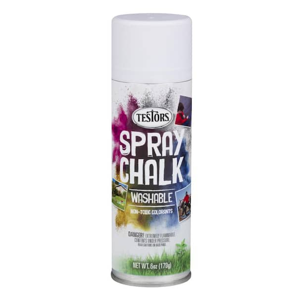 SprayChalk (White Temporary Removable marking chalk for synthetic turf,  asphalt, concrete. 