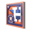 YouTheFan 2507118 12 x 12 in. MLB Detroit Tigers 3D Logo Series Wall Art