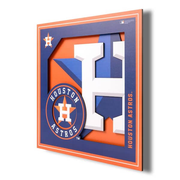 Houston Astros 27'' x 18.25'' 3D Sign - Orange