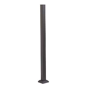 Fe26 Cable Rail 2 in. x 39.5 in. Black Sand Stair Baluster Post