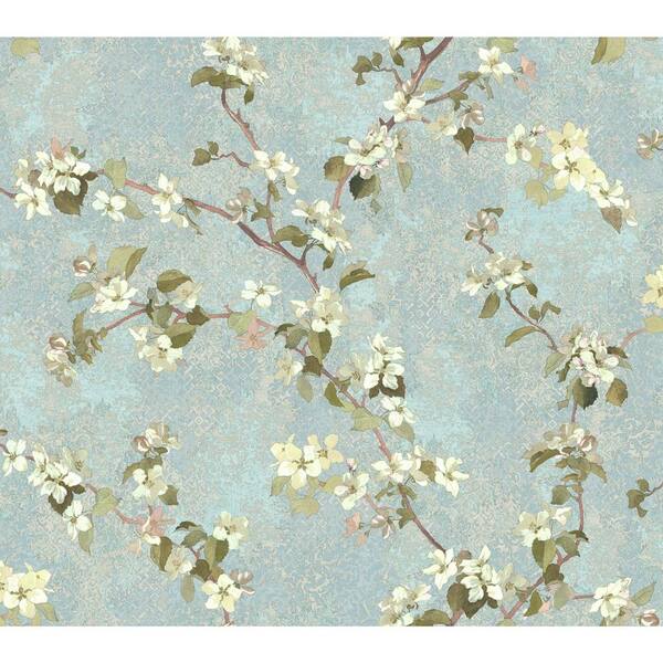 York Wallcoverings Charlotte Apple Blossom Trail Wallpaper