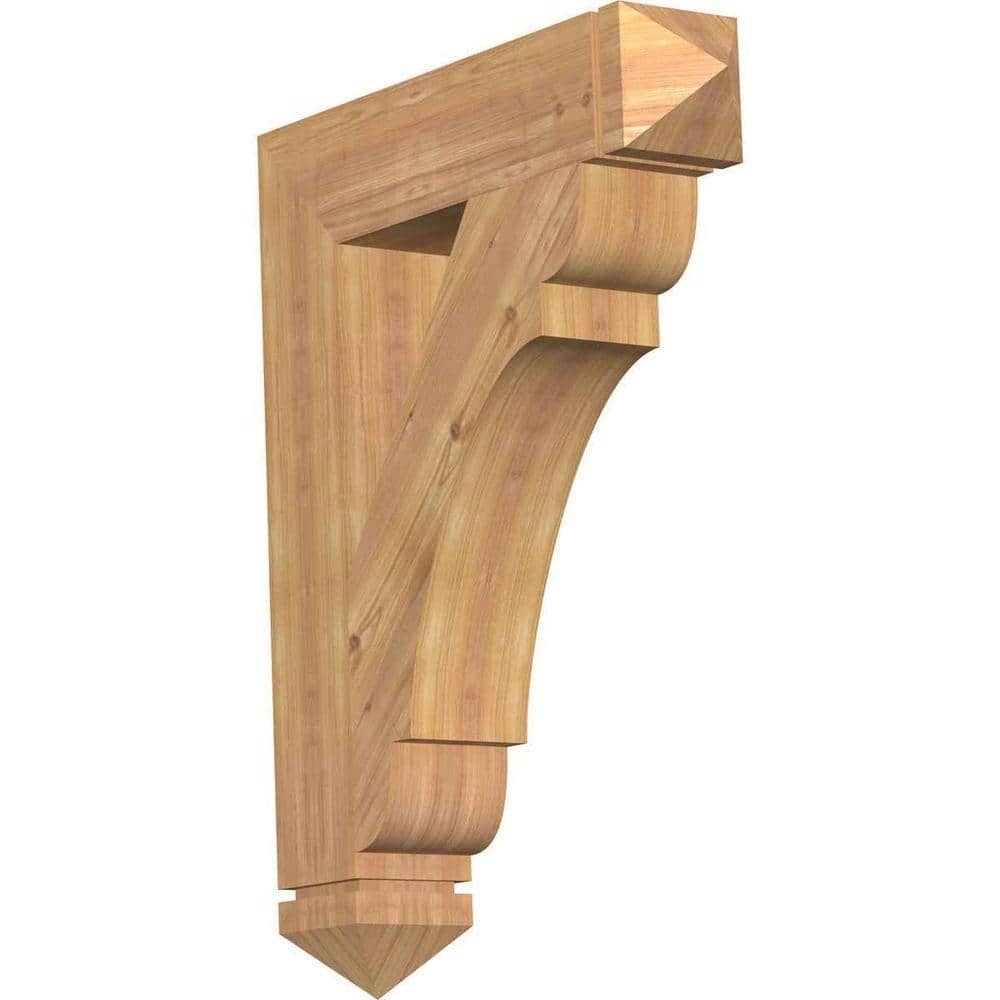 5.5 in. x 36 in. x 28 in. Western Red Cedar Olympic Arts and Crafts Smooth Bracket price history on PriceWatchPro