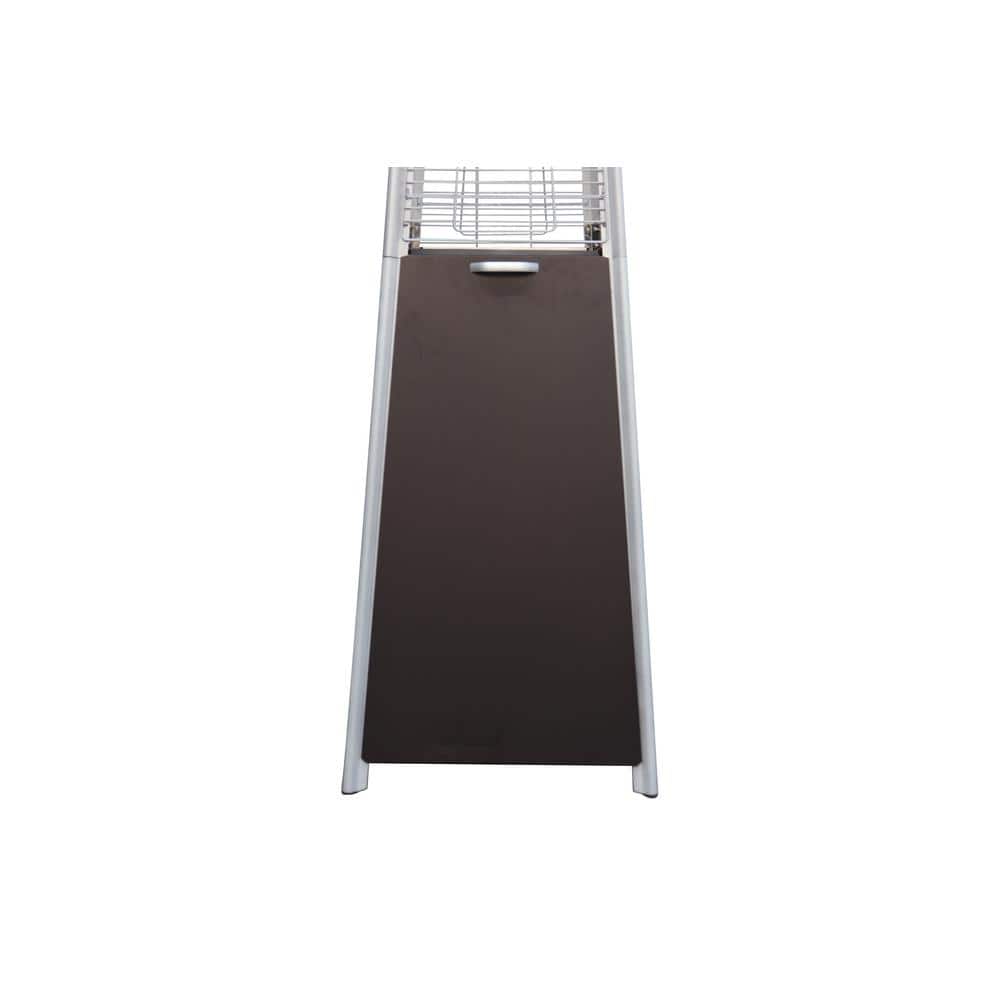 40,000 BTU Mocha Stainless Steel Pyramid Standing Patio Heater