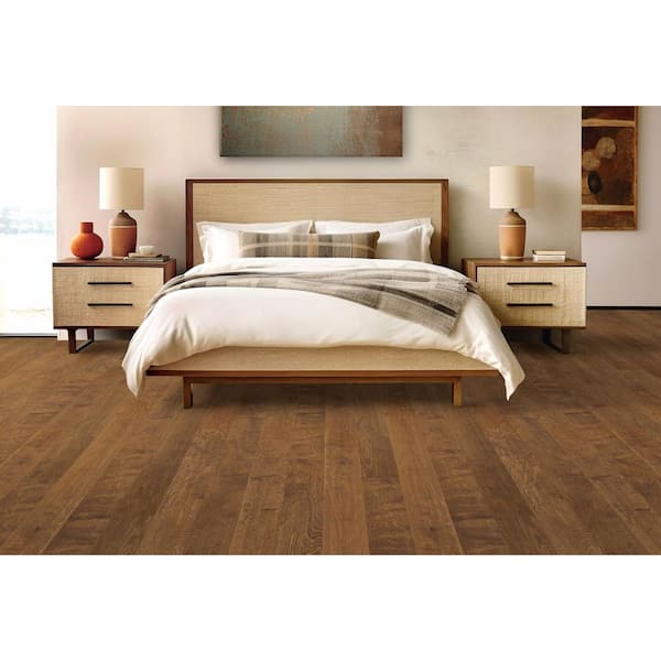Mohawk Olde Town Tobacco Birch 0.37 in. T x 5 in. W Hand Scraped Engineered Hardwood Flooring (22.97 sq. ft./case)