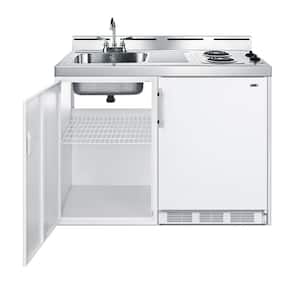 48 in. Compact Kitchen in White
