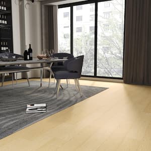 6 MIL x 3.28 ft. W x Cut to Length Thickness Waterproof Vinyl Sheet Flooring, Light Wood Grain(Covered 53.82 sq.ft./Box)