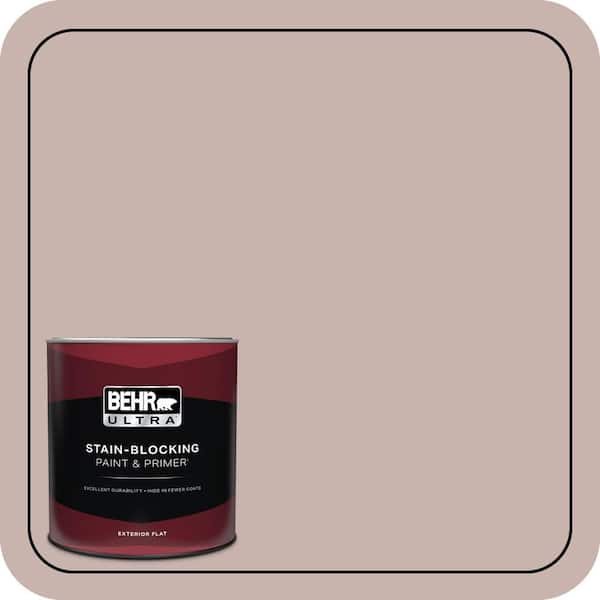BEHR ULTRA 1 qt. #PPF-10 Balcony Rose Flat Exterior Paint & Primer