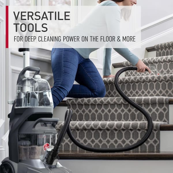 HOOVER Turbo Scrub XL Corded Upright Carpet Cleaner with 128 Oz Pet Solution Bundle