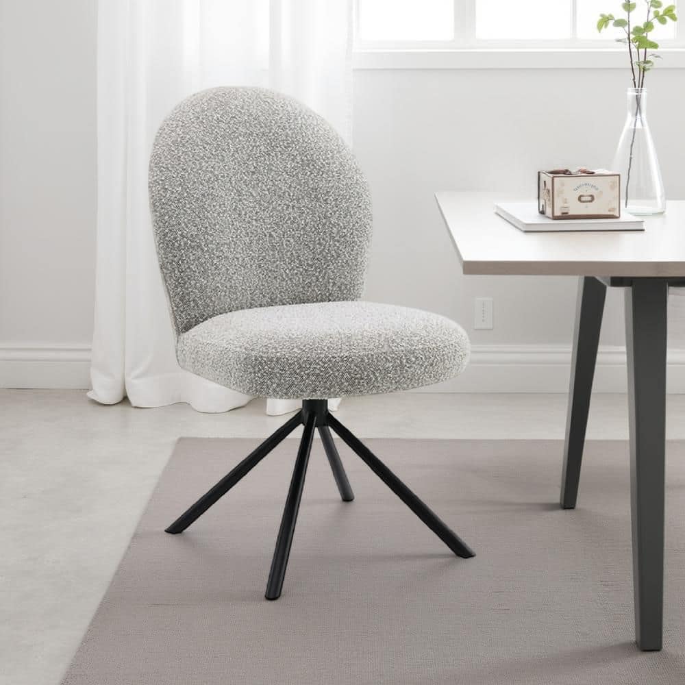 Veton Gray and Black Fabric Upholstered Back Dining Chair (Set of 2) price history on PriceWatchPro