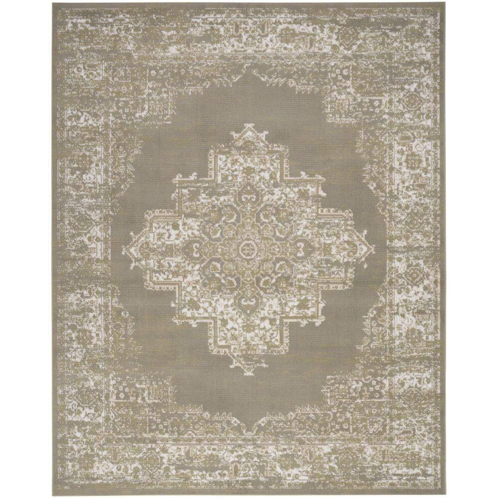 Grafix Olive 9 ft. x 12 ft. Center medallion Transitional Area Rug price history on PriceWatchPro