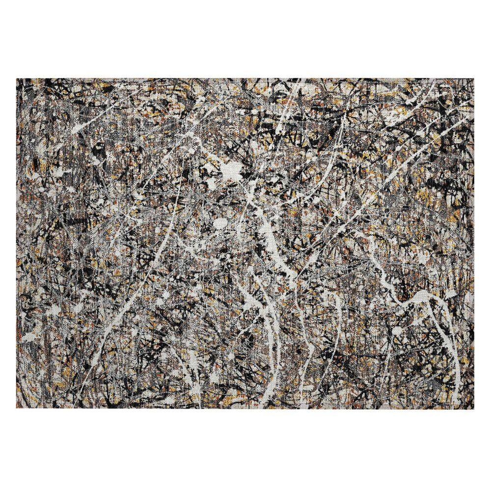 Chantille Machine Washable Indoor/Outdoor Abstract ACN2389 Black 2 ft. x 3 ft. Accent Rug price history on PriceWatchPro