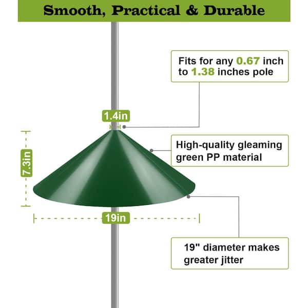 Baffle D'écureuil, Squirrel Guard Stopper PVC Facile à