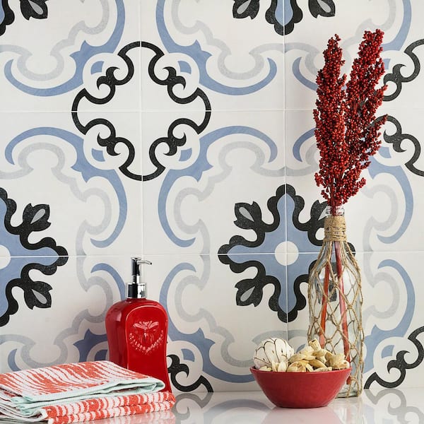 Anabella Met 9 in. x 9 in. x 11mm Matte Porcelain Floor and Wall Tile (10.76 sq. ft. / box)