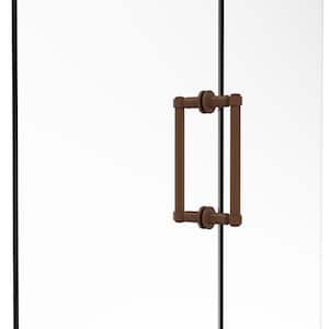 Contemporary 8 in. Back to Back Shower Door Pull in Antique Bronze