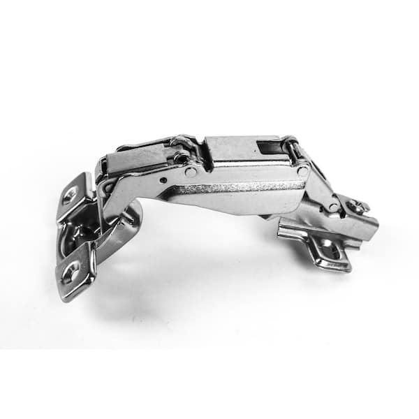 165-Degree 35 mm Full Overlay Frameless Cabinet Door Hinges with Installation Screws (5-Pairs)
