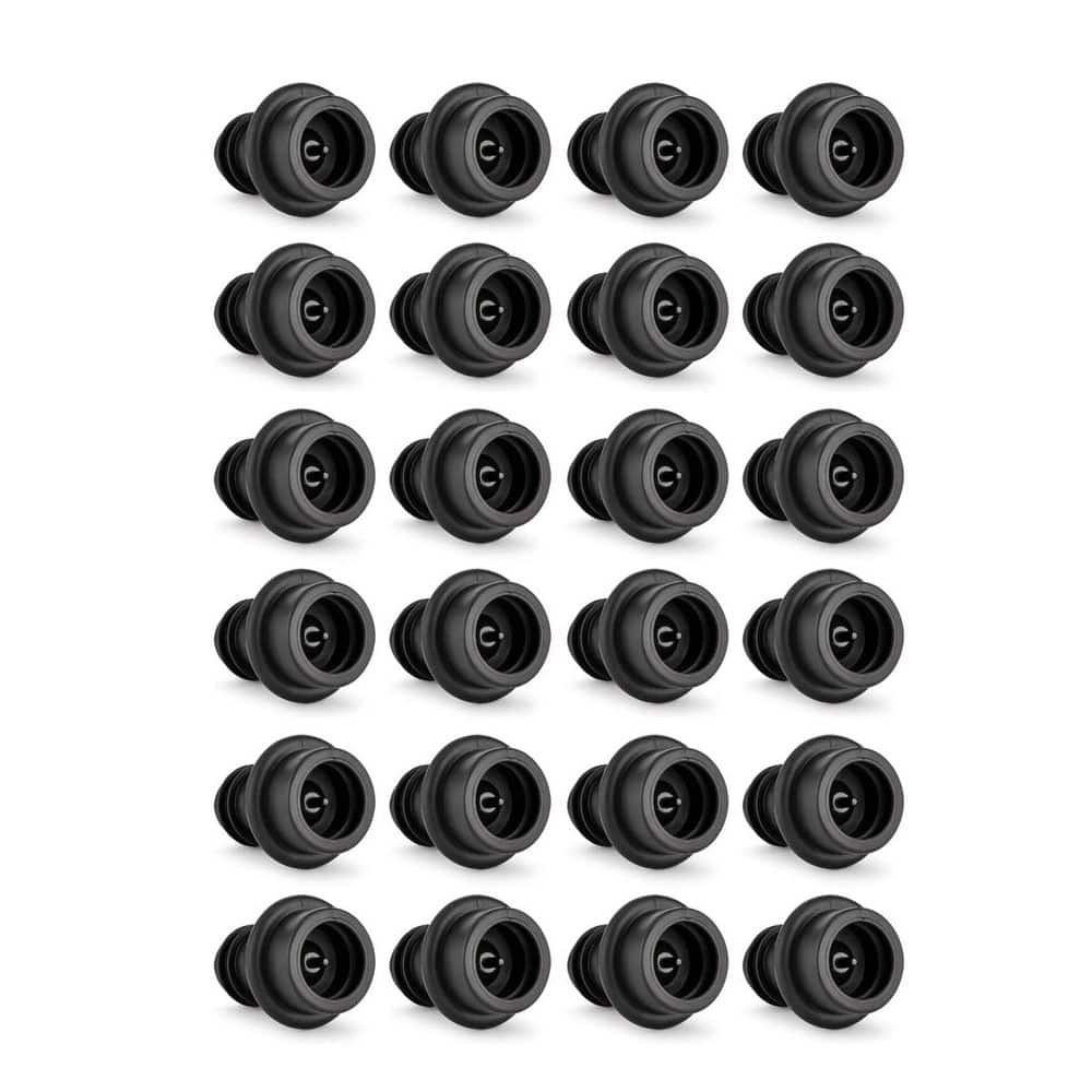 Silicone Wine Vacuum Stoppers - Kitchen Accessory (Set of 24 Pieces) for Wine Preservation