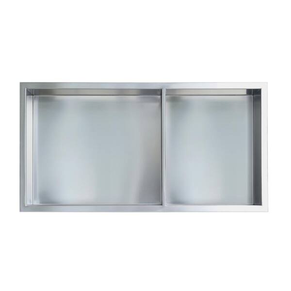 JAG PLUMBING PRODUCTS Showroom Series 12 in. x 24 in. Niche with Shelf ...