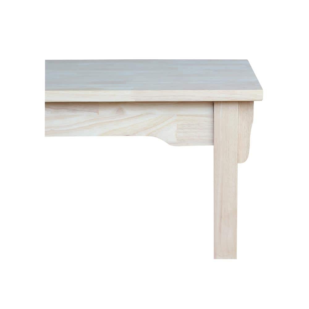 Unfinished Parawood Mission Counter Height Dining Table