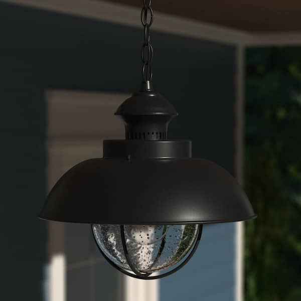 Vaxcel OD21506TB Harwich 10-in Outdoor Pendant Textured Black