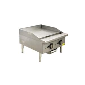 24 in. Commercial NSF Thermostat griddle ECDT24
