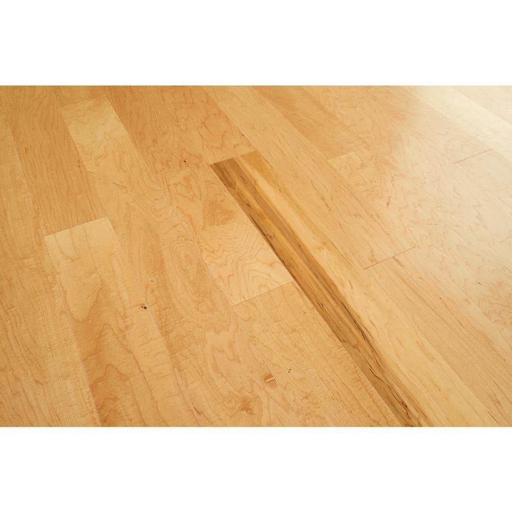 Natural Maple 5" Wide Click-Lock Engineered Hardwood Flooring
