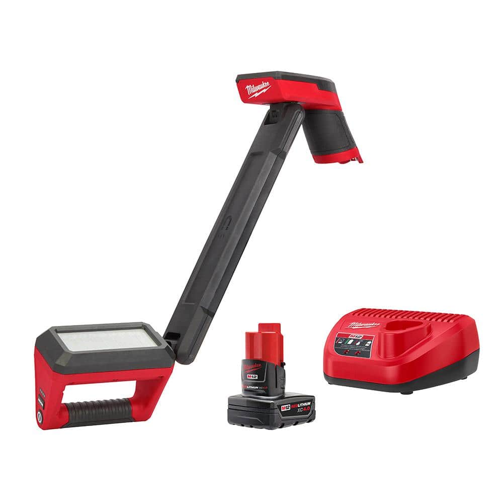 Milwaukee M12 12V Lithium-Ion Cordless LED Underbody Light with One 4.0 Ah  Battery and Charger 2126-21XC The Home Depot