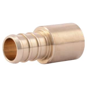 1/2 in. PEX Barb x 1/2 in. Male Brass Sweat Adapter Fitting (25-Bag)
