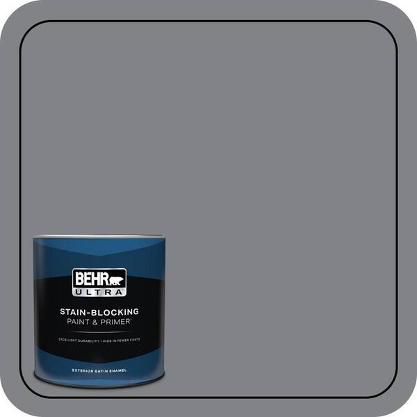 BEHR ULTRA 1 qt. #N530-5 Mission Control Satin Enamel Exterior Paint & Primer