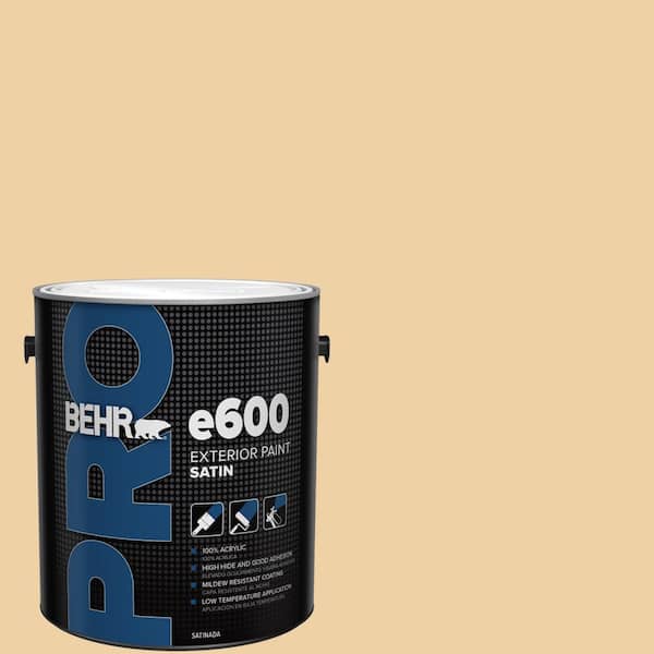 1 gal. #HDC-CT-01 Amber Moon Satin Exterior Paint