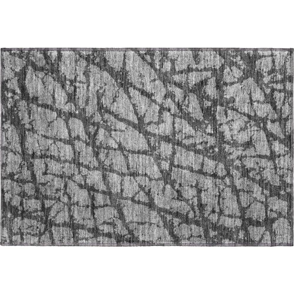 Mayfield Premium Machine Washable Abstract AMF972 Gray 1 ft. 8 in. x 2 ft. 6 in. Area Rug price history on PriceWatchPro