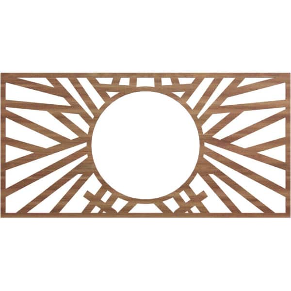 Ekena Millwork 26 in. x 16.625 in. x 0.375 in. Wood Medallion Moulding