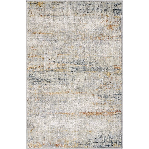 Laila Gray Modern Abstract 12 ft. x 15 ft. Area Rug
