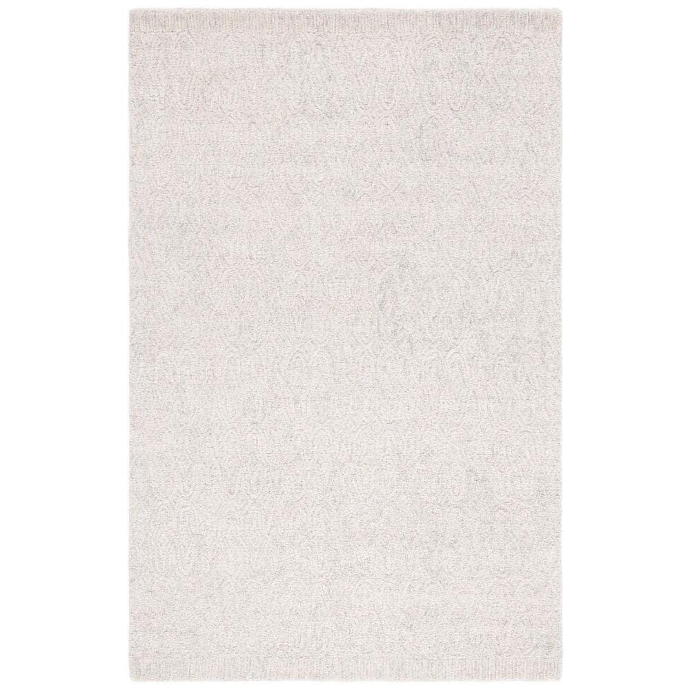 Pine 4 ft. x 6 ft. Silver Solid Abstract Area Rug price history on PriceWatchPro