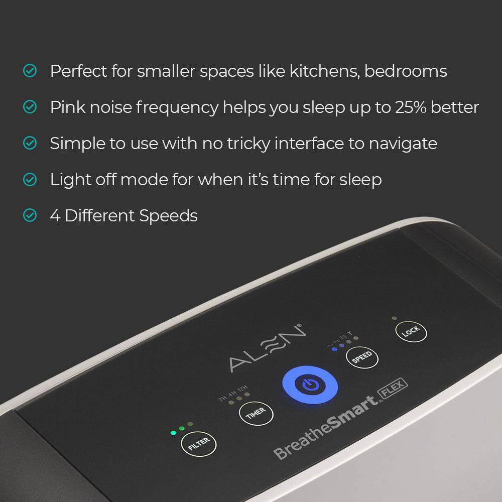 Graphite Tower HEPA Air Purifier with Carry Handle