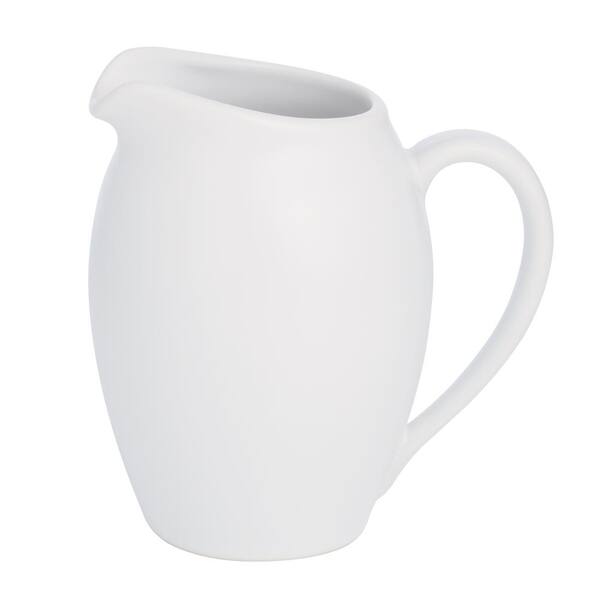 Noritake Colorwave White Stoneware Creamer 11 oz. 8090-425 - The Home Depot