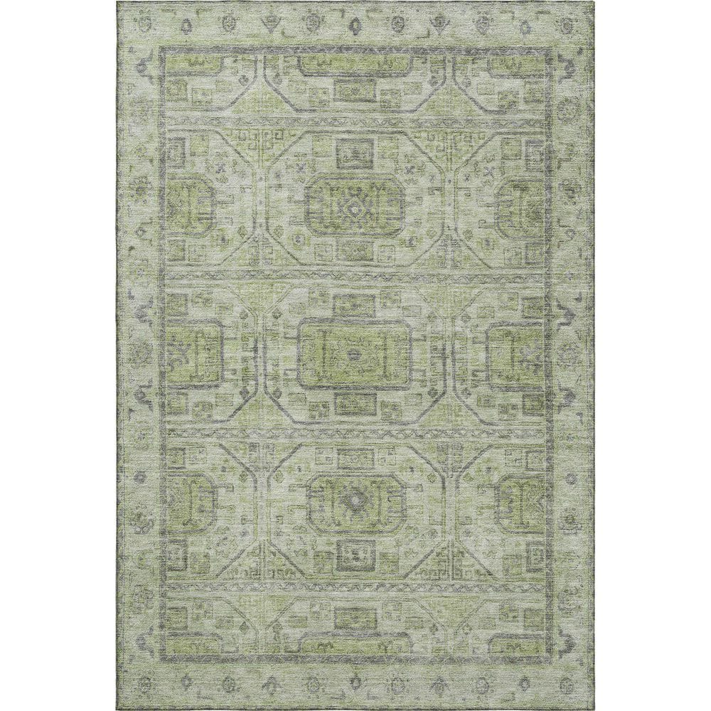 Mayfield Premium Machine Washable Abstract AMF1919 Aloe 8 ft. x 10 ft. Area Rug price history on PriceWatchPro