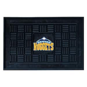 NBA Denver Nuggets Black 19 in. x 30 in. Vinyl Door Mat