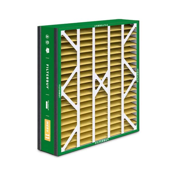 Filterbuy 20x20x5 Air Filter MERV 13 Optimal Defense – 4-Pack, Actual Size 19.63" X 20.63" X 4.88", For Trion Air Bear