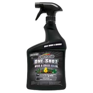 One Shot Weed and Grass Killer 32oz No Mix Ready-To-Use Spray Kills the Root