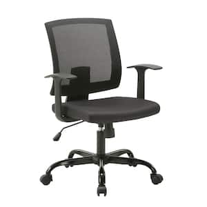Cheryl Regular Black Mesh Drafting Chair with Footrest (Set of 2)
