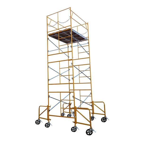 FORTRESS 16 ft. x 7 ft. x 5 ft. Rolling Scaffold Tower 2000 lb. Load Capacity