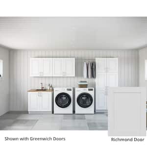 Richmond Verona White Plywood Shaker Stock Ready to Assemble Kitchen-Laundry Cabinet Kit 24 in. x 88 in. x 142 in.