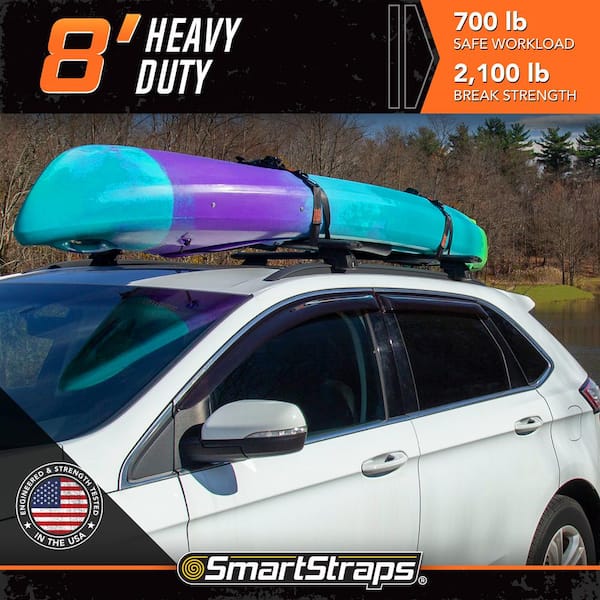 8 ft. Gray Tactical Cambuckle Tie Down Straps with 700 lb. Safe Work Load - 2 pack