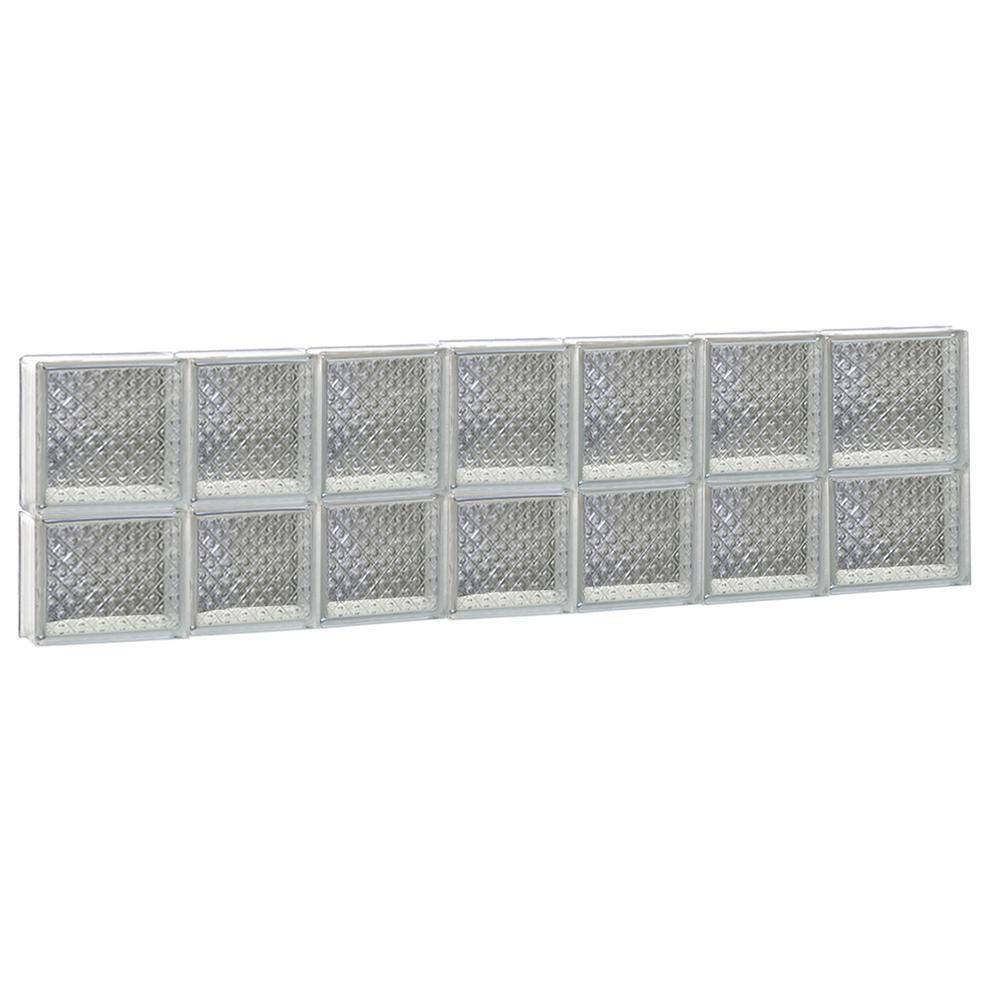 44.25 in. x 13.5 in. x 3.125 in. Frameless Diamond Pattern Non-Vented Glass Block Window price history on PriceWatchPro