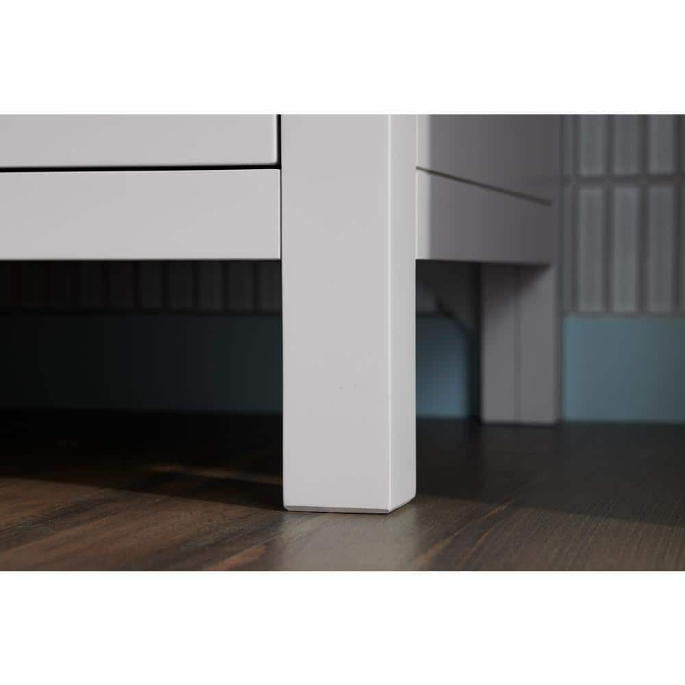 Kresla 36" White Freestanding Bathroom Vanity with Quartz Top