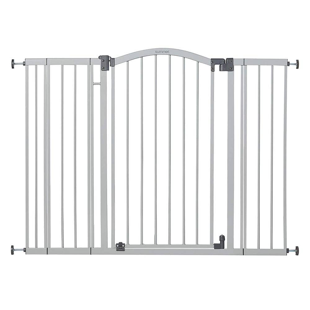 Summer Infant Extra Tall & Extra Wide Safety Gate, 29.5 - 53 Inch Wide & 38" Tall, for Doorways & Stairways, with Auto-Close & Hold-Open, Grey (B07WN6DZ86)