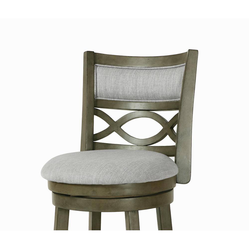 Manchester 24" Antique Gray Swivel Counter Stool