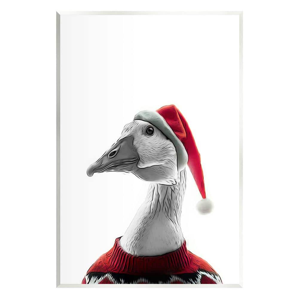 Duck in Santa Hat by Annalisa Latella 1 Piece Unframed Graphic Print Animal Poster Art Print 15 in. x 10 in. price history on PriceWatchPro