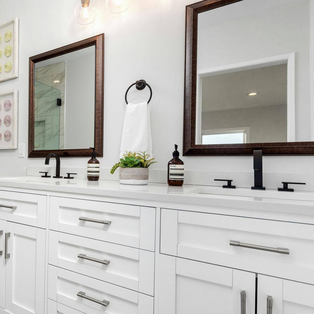 Matte Black Nickel Widespread Bathroom Faucet