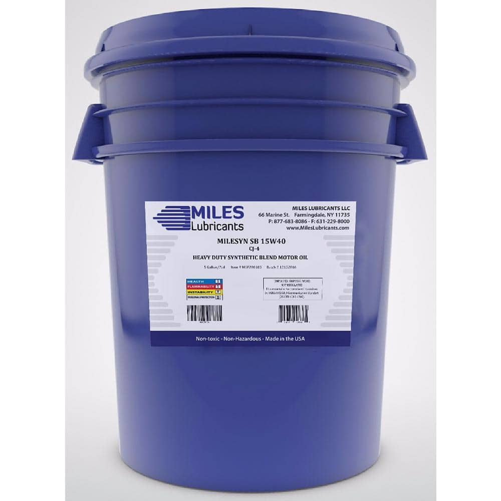 Milesyn SB 15W-40 API CK-4,5 Gal. Synthetic Blend Diesel Motor Oil Pail price history on PriceWatchPro